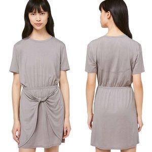 Lululemon | Unwind Your Mind Short Sleeve Mini Dress Gray Size 4